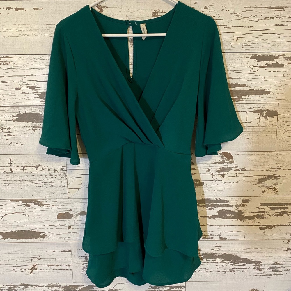 Ruffle Skirt Romper